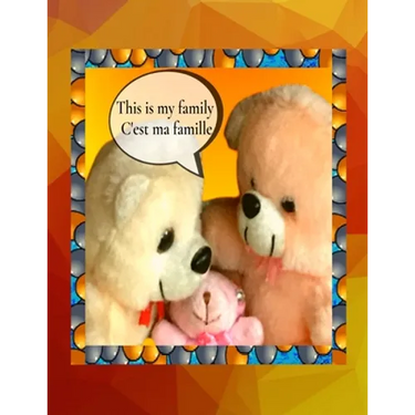 This is my family C'est ma famille: A bilingual English French children's colourful family photo book and beginner book for learning French