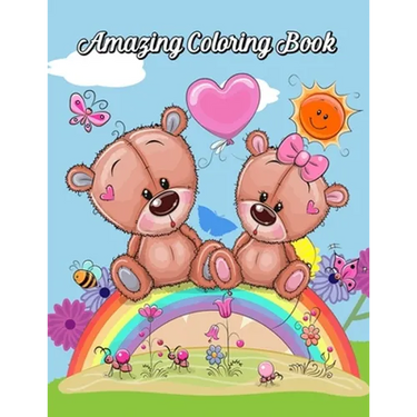 Amazing Coloring Book: Cute Animals: Relaxing Coloring Book for Toddlers, Preschoolers, Boys & Girls Ages 3-4, 4-6, 6-8