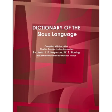 Dictionary of the Sioux Language
