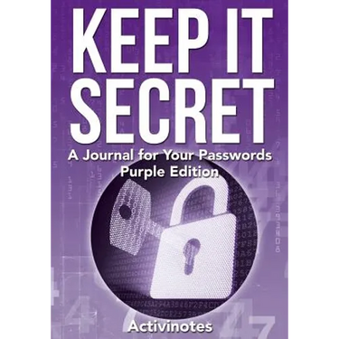Keep It Secret: A Journal for Your Passwords, Purple Edition