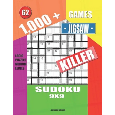1,000 + Games jigsaw killer sudoku 9x9: Logic puzzles medium levels