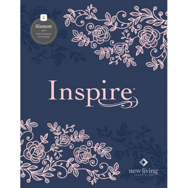 Inspire Bible Nlt, Filament Enabled (Hardcover Leatherlike, Navy)