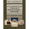 U.S. Supreme Court Transcript of Record Trustees V. Greenough