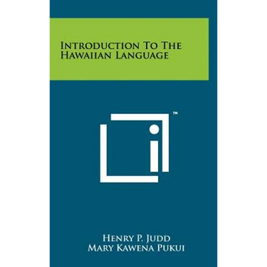 Introduction To The Hawaiian Language
