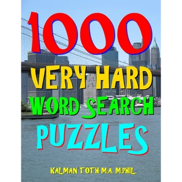 1000 Very Hard Word Search Puzzles: Fun Way to Improve Your IQ