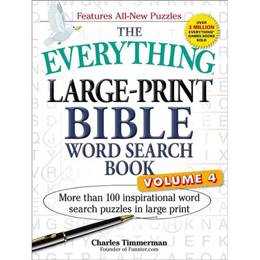 The Everything Large-Print Bible Word Search Book, Volume 4: More Than 100 Inspirational Word Search Puzzles in Large Print