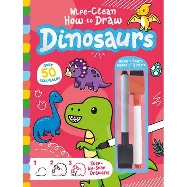 Wipe-Clean How to Draw Dinosaurs