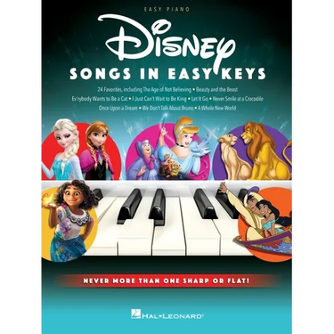 Disney Songs in Easy Keys - Easy Piano Songbook Featuring 24 Favorites