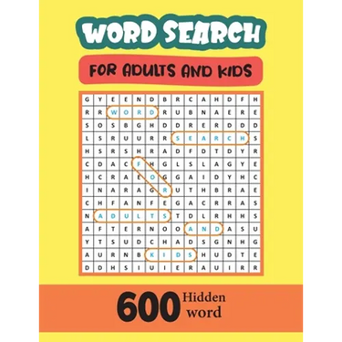 Word Search For Adults And Kids 600 Hidden Word: High Frequency Words Activity Book for Raising Confident Readers