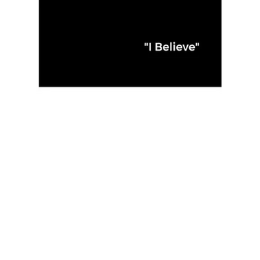 " I Believe "