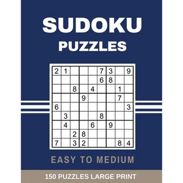 Sudoku Puzzles Easy to Medium: Large Print Sudoku Puzzle with Solutions