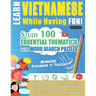 Learn Vietnamese While Having Fun! - Advanced: Intermediate to Practiced - Study 100 Essential Thematics with Word Search Puzzles - Vol.1