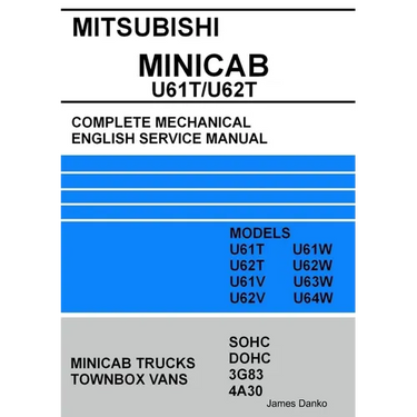 Mitsubishi MINICAB/TOWNBOX U61T/U62T Full Mechanical English Service Manual