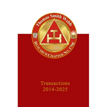 Thomas Smith Webb Chapter of Research: Transactions 2014-2025