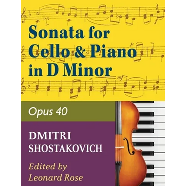 Shostakovich Sonata in d minor--opus 40 for cello and piano