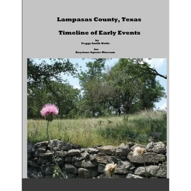 Lampasas County, Texas: Timeline of Early Events