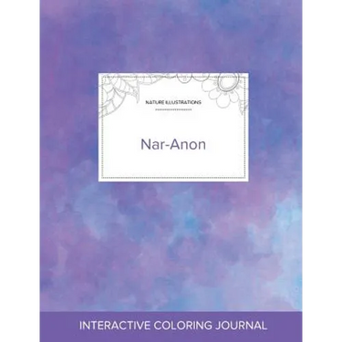 Adult Coloring Journal: Nar-Anon (Nature Illustrations, Purple Mist)