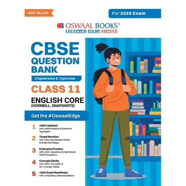 Oswaal CBSE Question Bank Class 11 English Core, Chapterwise and Topicwise Solved Papers For 2025 Exams