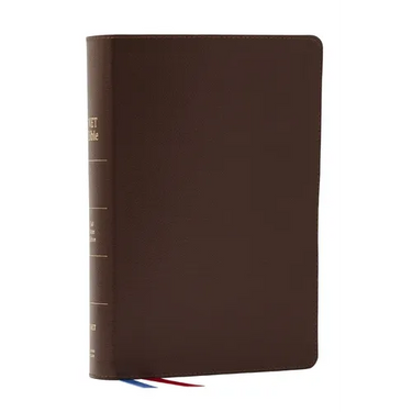 Net Bible, Full Notes Edition (Net, Brown Genuine Leather, Comfort Print, Thumb Indexed): Holy Bible