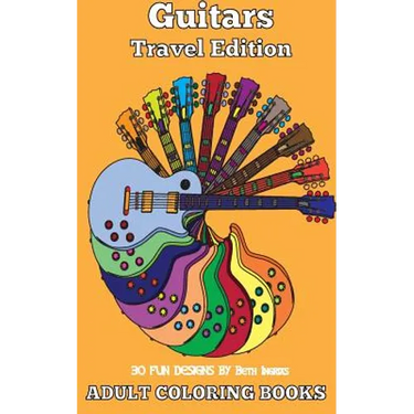 Adult Coloring Books: Guitars