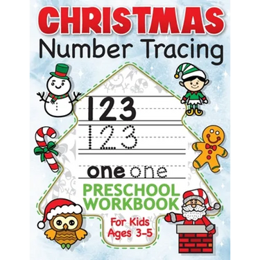 Christmas Number Tracing Preschool Workbook for Kids Ages 3-5: Beginner Math Activity Book for Preschoolers - The Best Stocking Stuffers Gifts for Tod