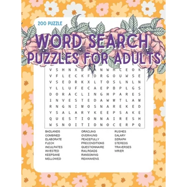 Word Search Puzzles for Adults: 200 Puzzles with a Huge Variety of Words and Topics