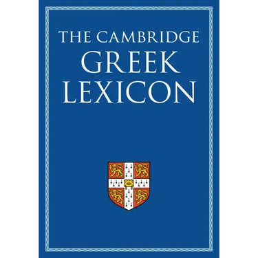 The Cambridge Greek Lexicon 2 Volume Hardback Set