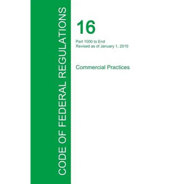 Code of Federal Regulations Title 16, Volume 2, January 1, 2015