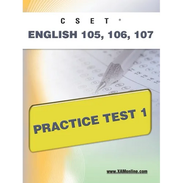 Cset English 105, 106 Practice Test 1
