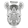 Rhinos Coloring Book for Grown-Ups 1