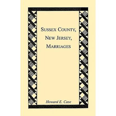 Sussex County, New Jersey, Marriages