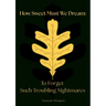 How Sweet Must We Dream: To Forget Such Troubling Nightmares