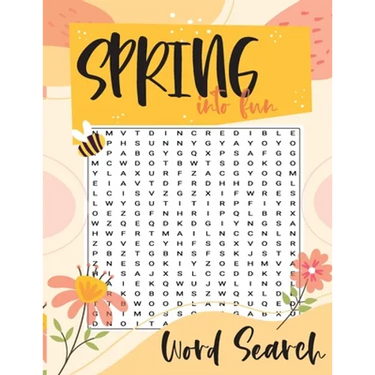 Spring Into Fun Word Search: A Spring Themed Word Find Puzzle Book, Large Print Easter Puzzle for Adults and Teens