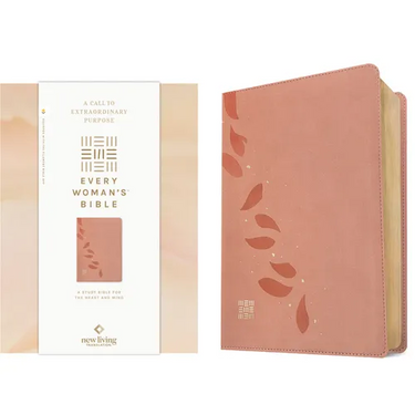 NLT Every Woman's Bible, Filament Enabled (Leatherlike, Pink Petals, Red Letter)