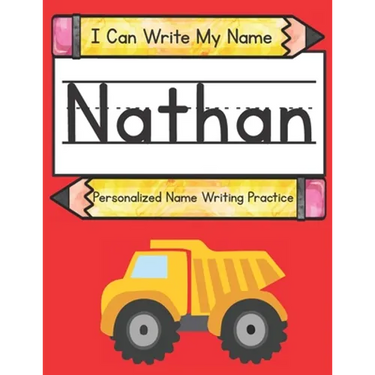 I Can Write My Name: Nathan: Personalized Name Writing Book