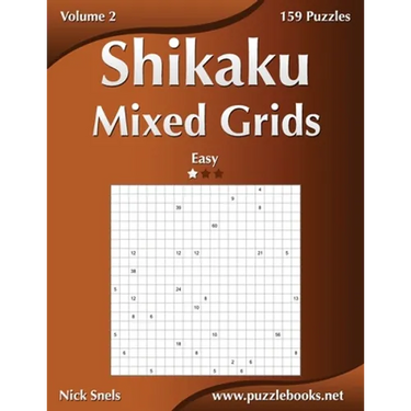Shikaku Mixed Grids - Easy - Volume 2 - 159 Logic Puzzles