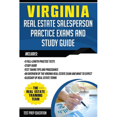 Virginia Real Estate Salesperson Practice Exams and Study Guide