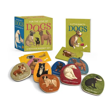For the Love of Dogs: A Wooden Magnet Set