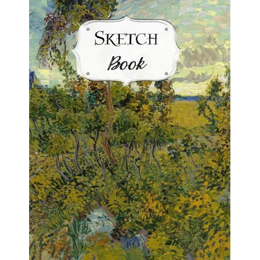 Sketch Book: Van Gogh Sketchbook Scetchpad for Drawing or Doodling Notebook Pad for Creative Artists Sunset at Montmajour