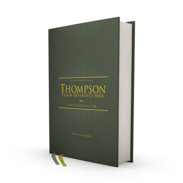 Esv, Thompson Chain-Reference Bible, Hardcover, Green, Red Letter