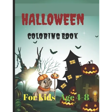 Halloween coloring book for kids: Age 4-8
