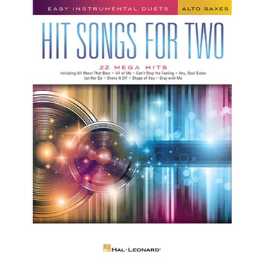 Hit Songs for Two Alto Saxophones: Easy Instrumental Duets