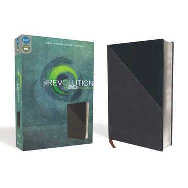 NIV, Revolution Bible, Imitation Leather, Gray/Navy: The Bible for Teen Guys