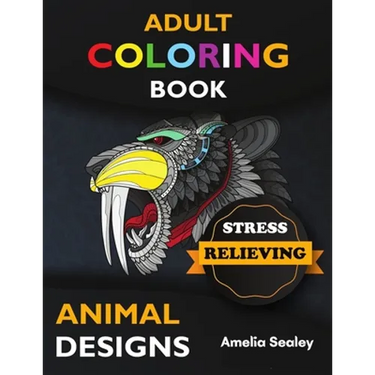 Animal Coloring Book for Adults: Mandala Animals Coloring Book for Adult Relaxation
