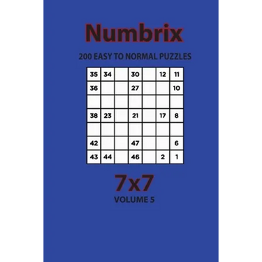 Numbrix - 200 Easy to Normal Puzzles 7x7 (Volume 5)