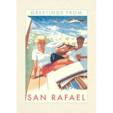 Vintage Lined Notebook Greetings from San Rafael, California