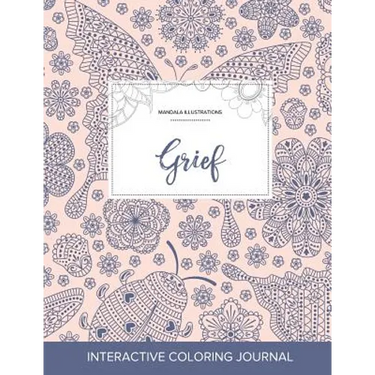Adult Coloring Journal: Grief (Mandala Illustrations, Ladybug)
