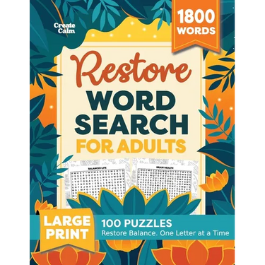Wellness Word Search for Adults: Inspire Healing & Health Relaxing Puzzle Book for Self Care & Anxiety Relief