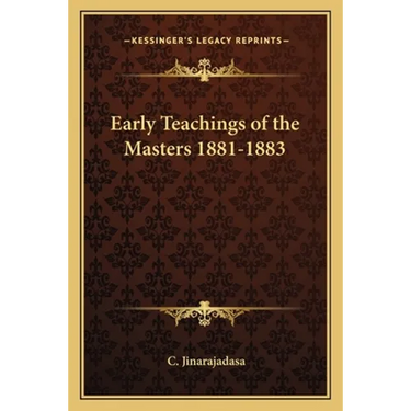 Early Teachings of the Masters 1881-1883