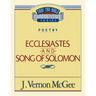 Thru the Bible Vol. 21: Poetry (Ecclesiastes/Song of Solomon): 21